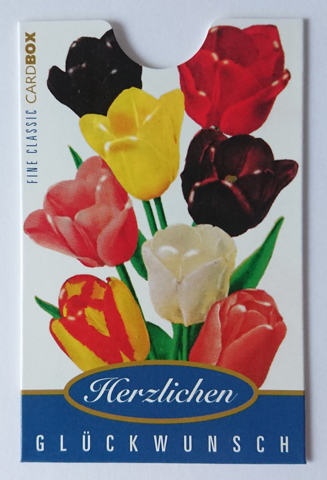 Card Holder Box Phone Card Bankkarte Ec Card Congratulations Tulip