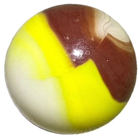 Vintage Marble King Rainbow Red Marble 5/8”