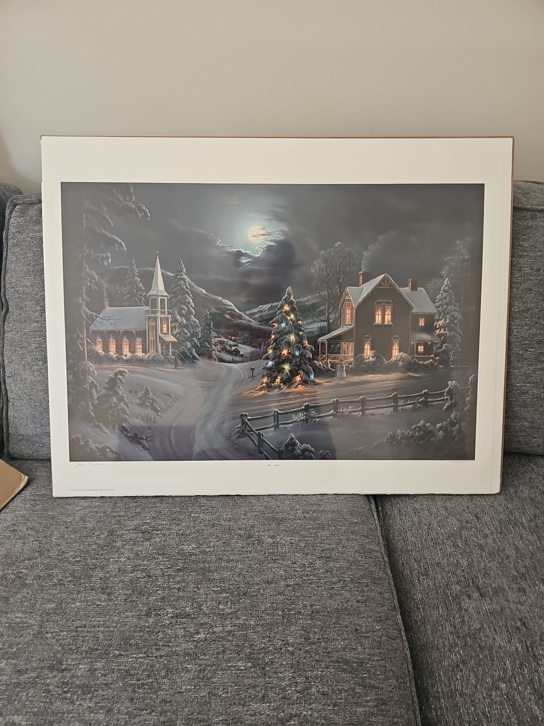 Jesse Barnes All Is Bright  Signed/Numbered COA  875/1950  26" x 20" NEW