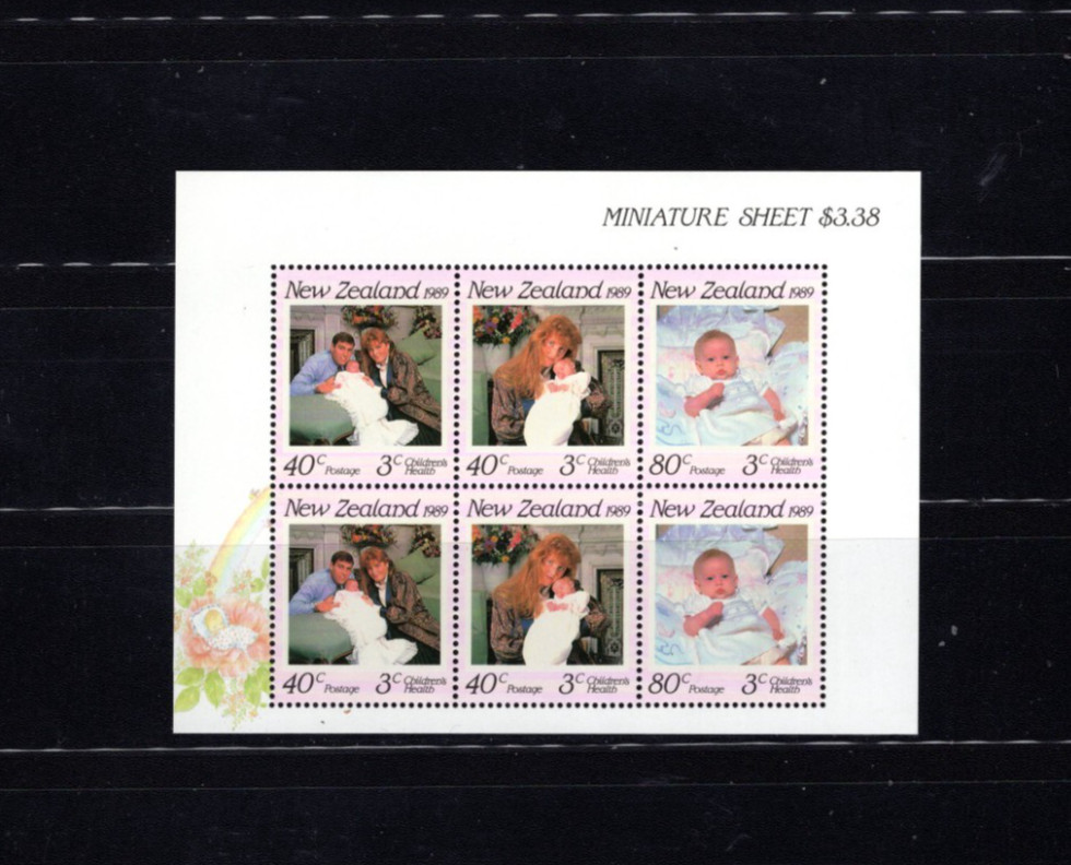 New Zealand B136a Royalty 1989 VF MNH S/S LG