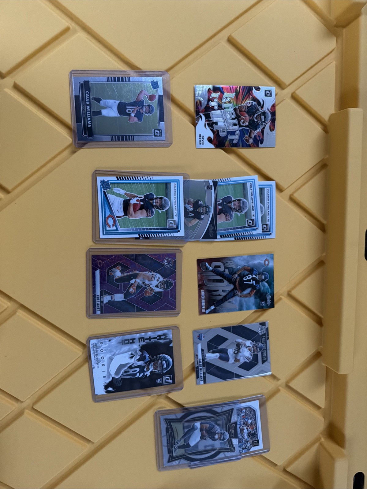 2025 Panini Donruss, Absolute, Select, Optic Chicago Bears Card Lot