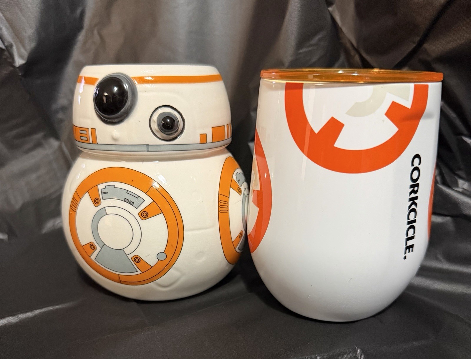 StarWars 12 oz Tumbler featuring a BB-8 droid & Galerie Star Wars ceramic Mug.