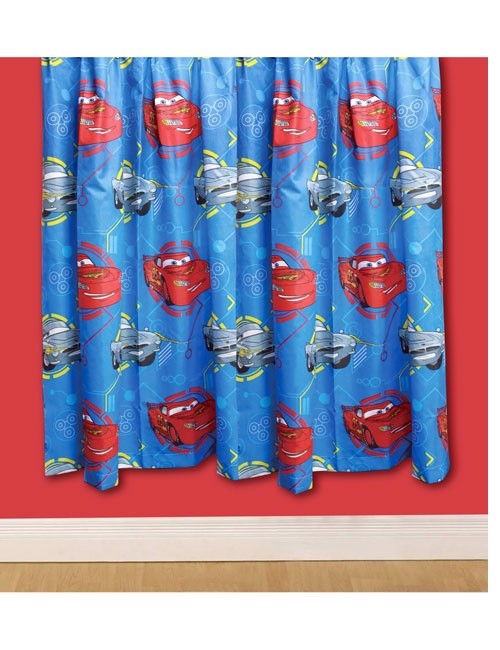 Cars Disney Pixar 2X Ready Curtains Set Each 138 Long X 168 CM McQueen New