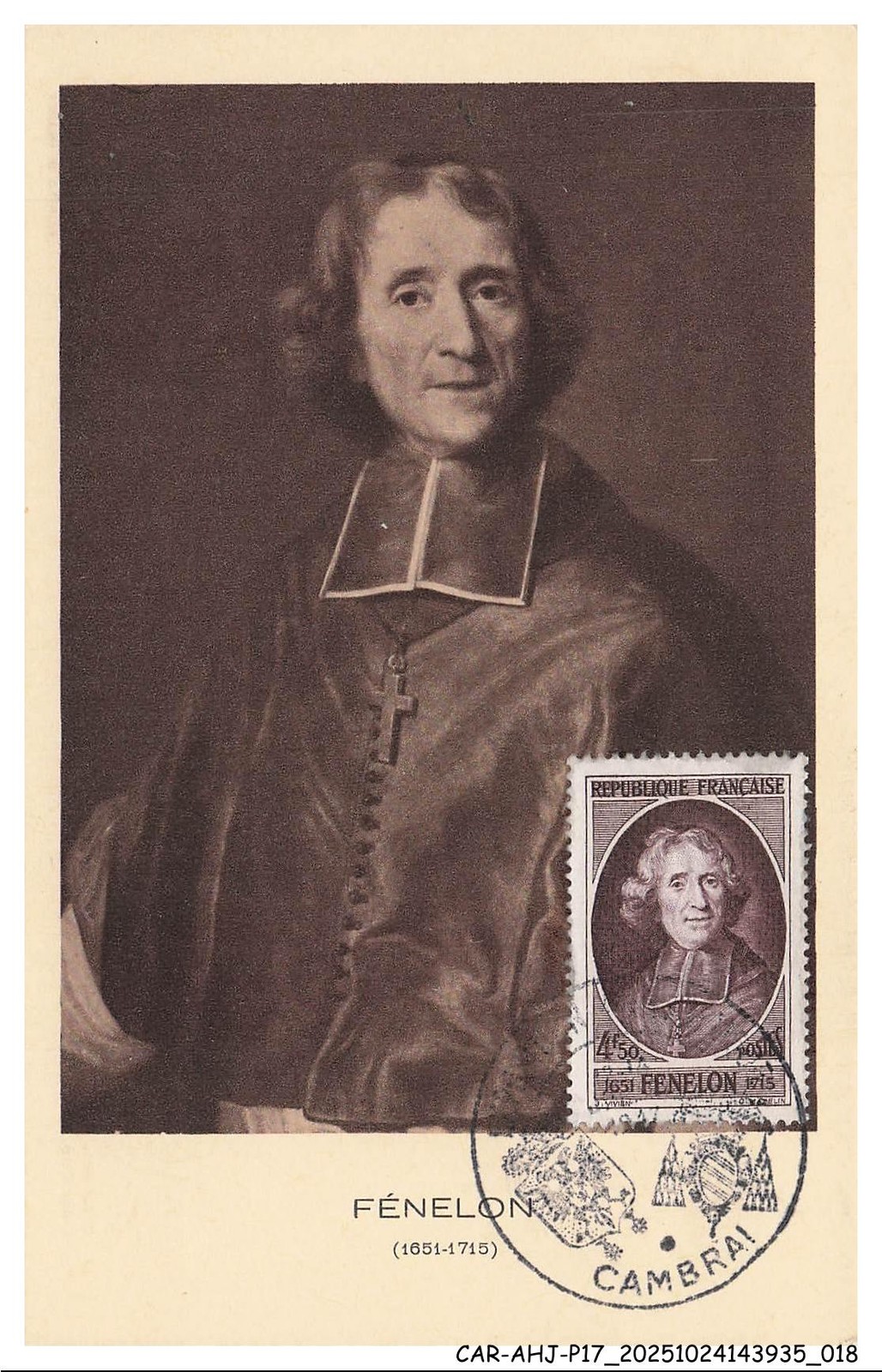 CAR-AHJP17-0786-MAXIMUN - Fénelon - 1947