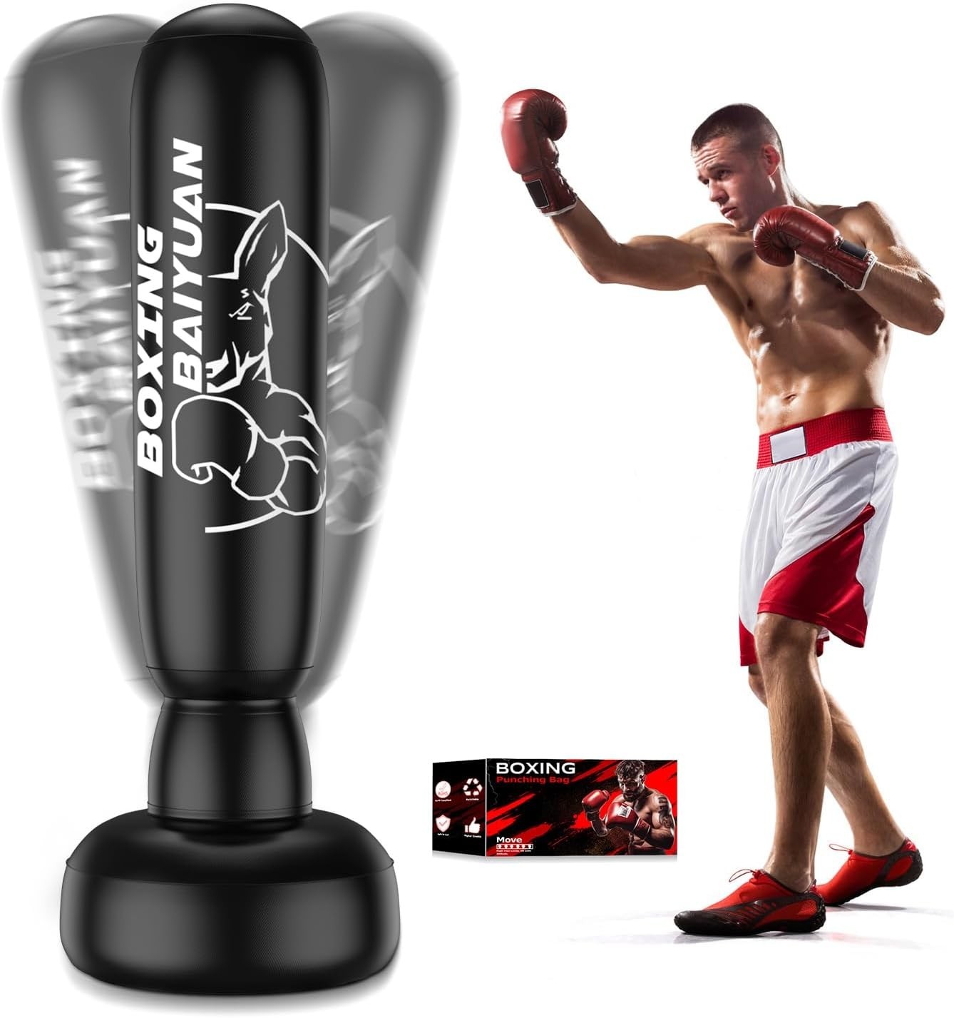 Heavy Punching Bag Boxing Free Standing Fitness MMA Fitness Training Equipment