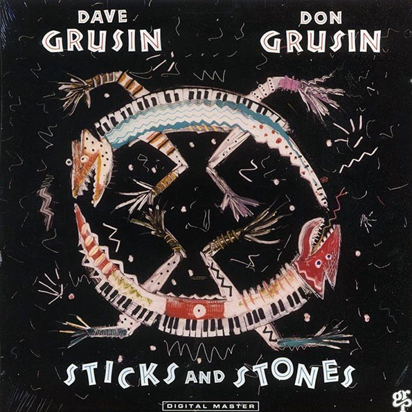 Dave Grusin, Don Grusin - Sticks And Stones (1988 ORIGINAL PRESS) (orig. press)