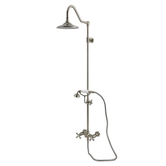 Kingston Brass CCK3668AX 21.81 x 6 x 49.93 in. Wall Mount Rain Drop Shower Sy...