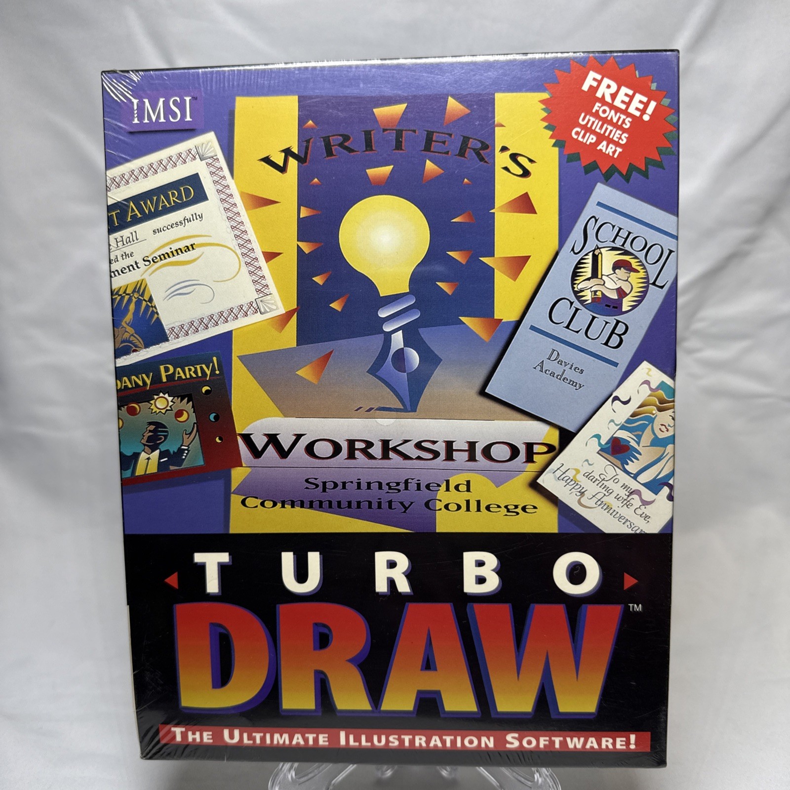 NOS Vintage 1997 Workshop Turbo Draw Illustration Software Sealed