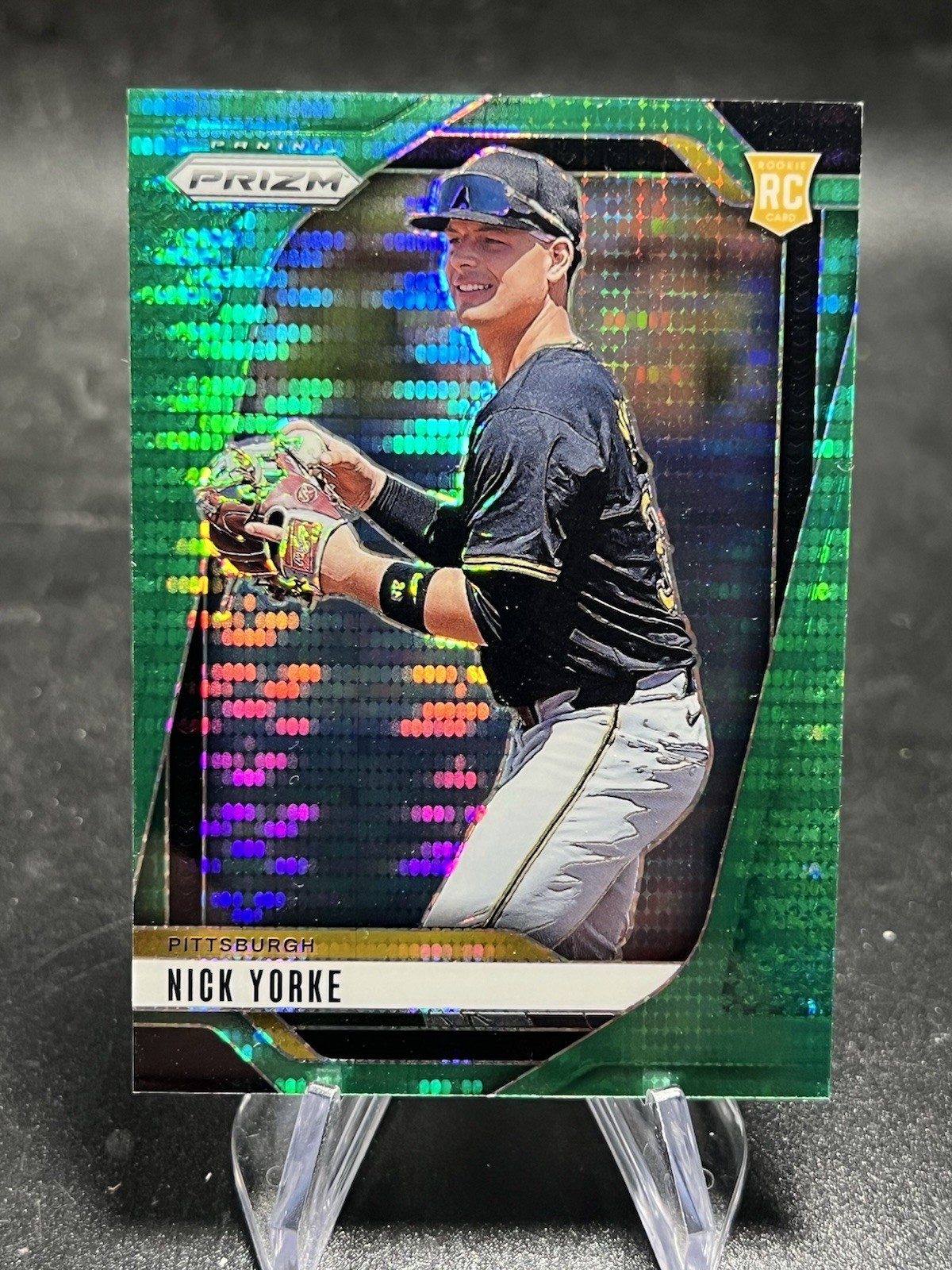2025 Prizm GREEN PULSAR #53 Nick Yorke /25 Pittsburgh Pirates