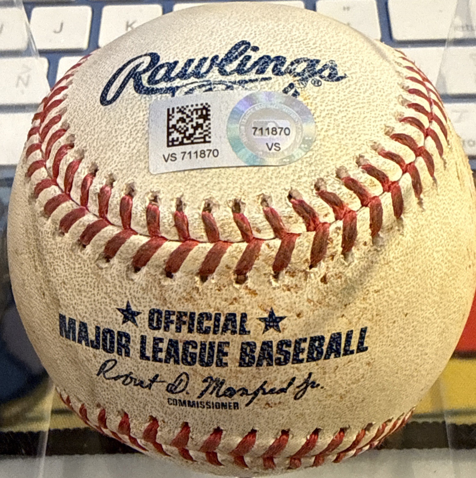 6TH MARTINEZ BOGAERTS FRAMBER VALDEZ ASTROS RED SOX GAME USED BASEBALL 6/2/2021