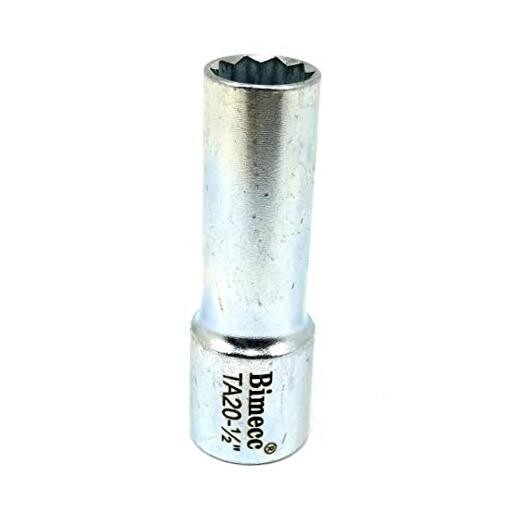 TA20-1/2 10-Spline Lug Nut Tool Key w/ 1/2" Imperial Square Socket Drive for 