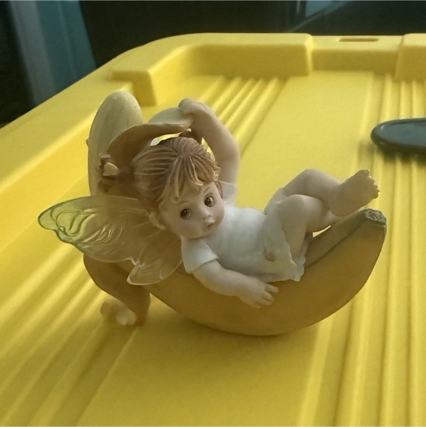 The Little Kitchen Fairies Banana Fairy Figure Fantasy Fairy Collectible