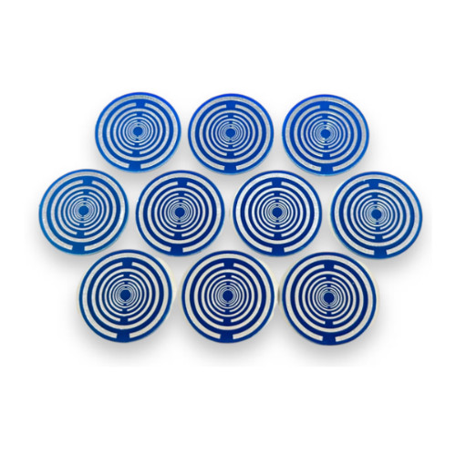 Lakhovsky MWO Antennae: Blue Tin Plated Radionics (25mm, 10 Pieces)