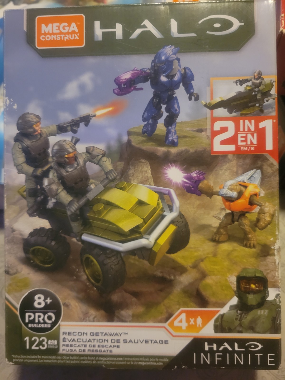 MEGA CONSTRUX HALO INFINITE RECON GETAWAY 123pc box damaged 