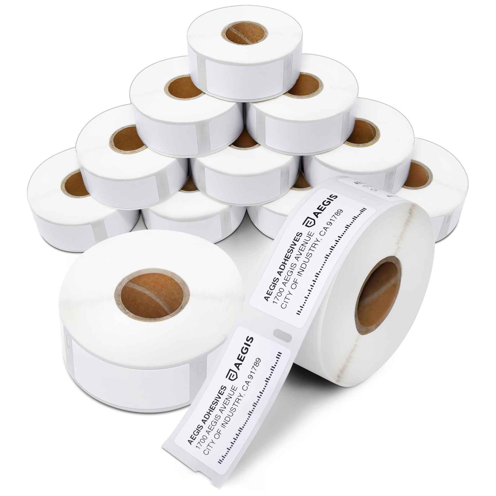 Aegis Adhesives  Replacement for DYMO 30336 12 Rolls, 6000 Labels 1" X 2 1/8"...