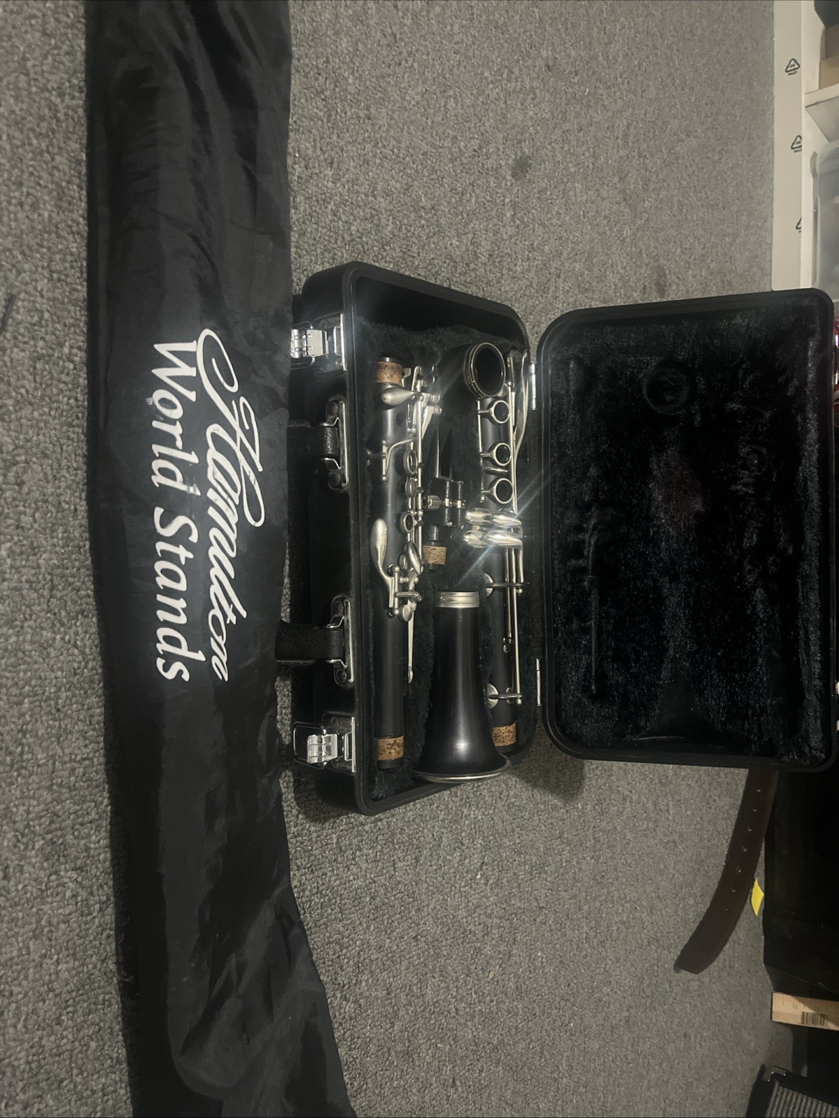 Vintage Yamaha Student Clarinet 20 Japan Original Hard Shell Case with Stand