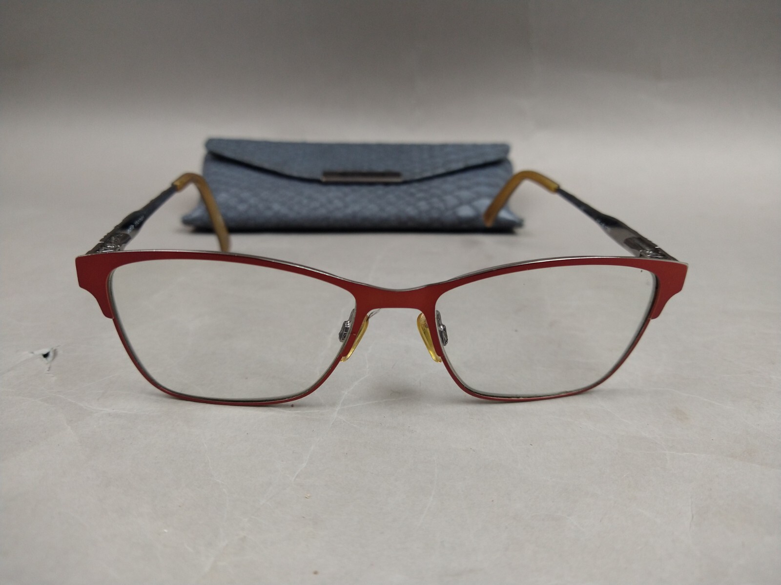 Adin Thomas Eyeglass Frames   52-16-135 Red Full Rim