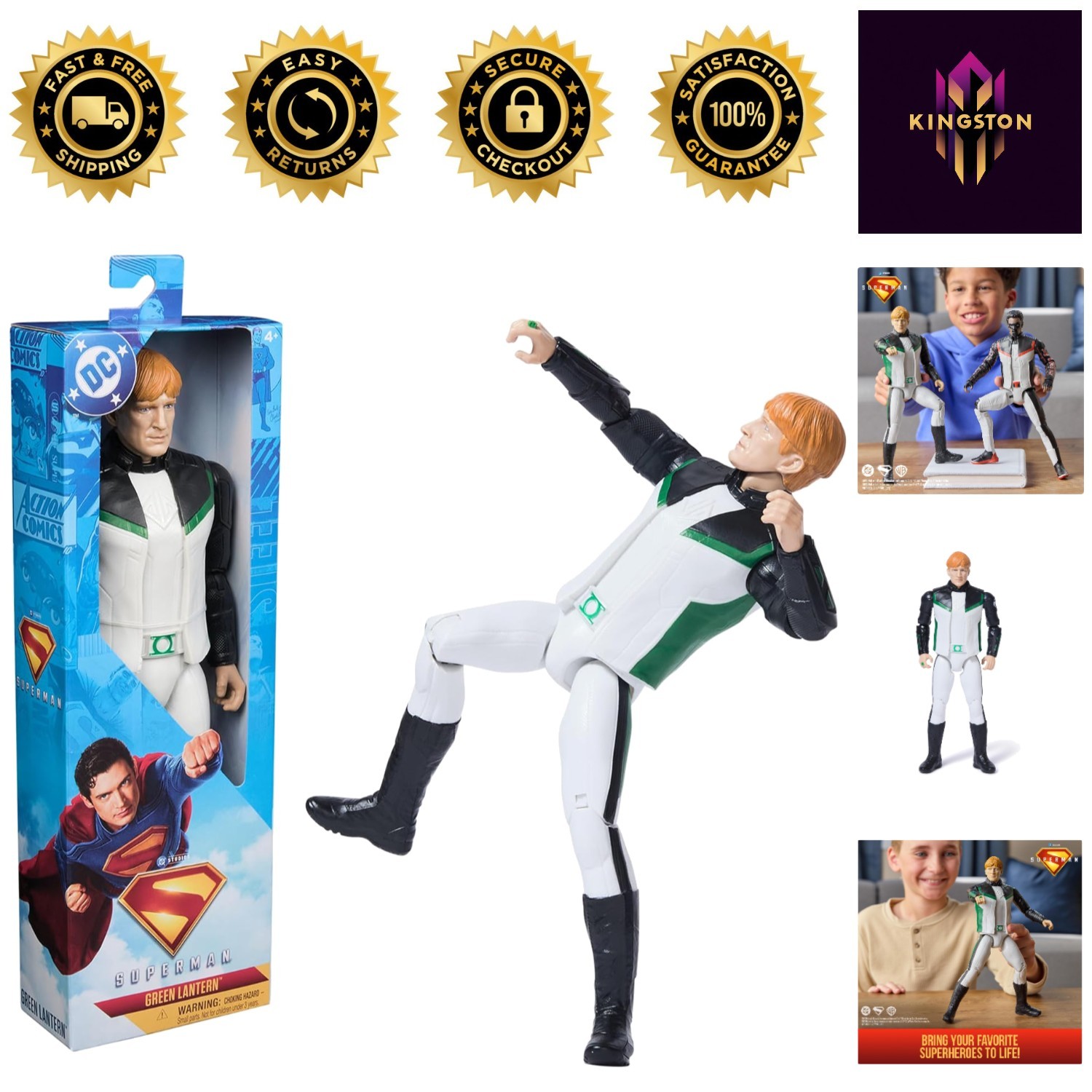 Heroic Adventures Await! 12-Inch Superman Action Figure for Little Heroes