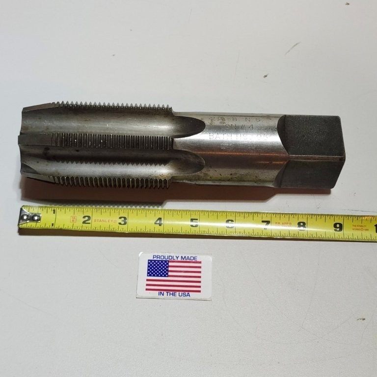 2-1/2"-8 UNS High Speed Taper Tap Six Flutes GH-4 Used U.S.A.