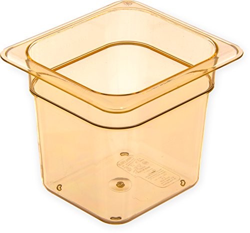  Storplus High Heat Food Pan Steam Table Pan, Chafing 1 Count (Pack of 1) Amber