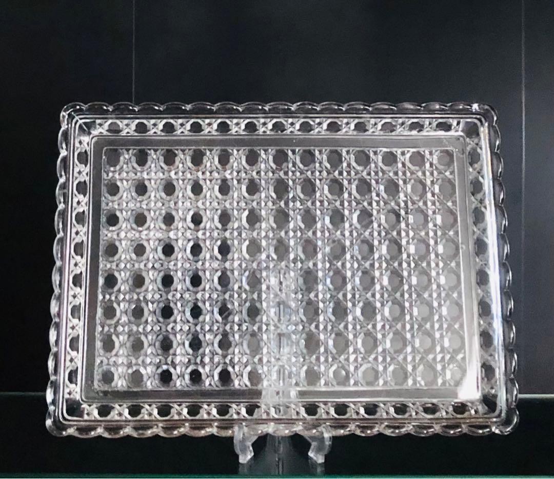 Baccarat Diamant Pierreries Rectangular Platter 33cm Plate