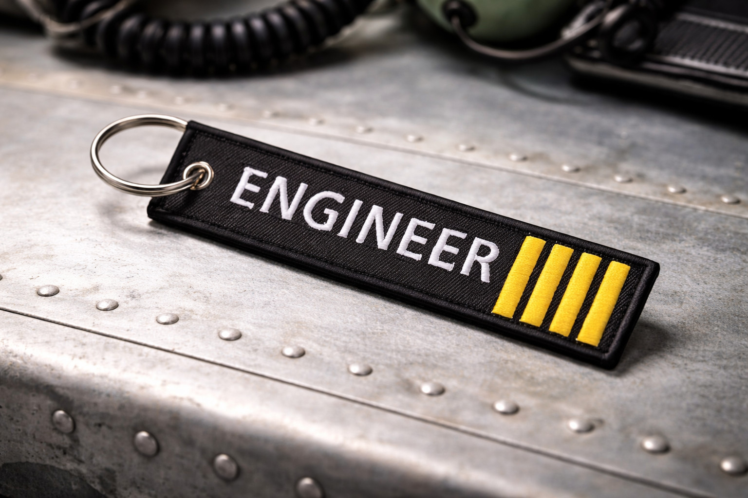 Aviation Engineer Keychain ☆ Aircraft Mechanic Pilot Luggage Tag ☆ Airline Crew!
