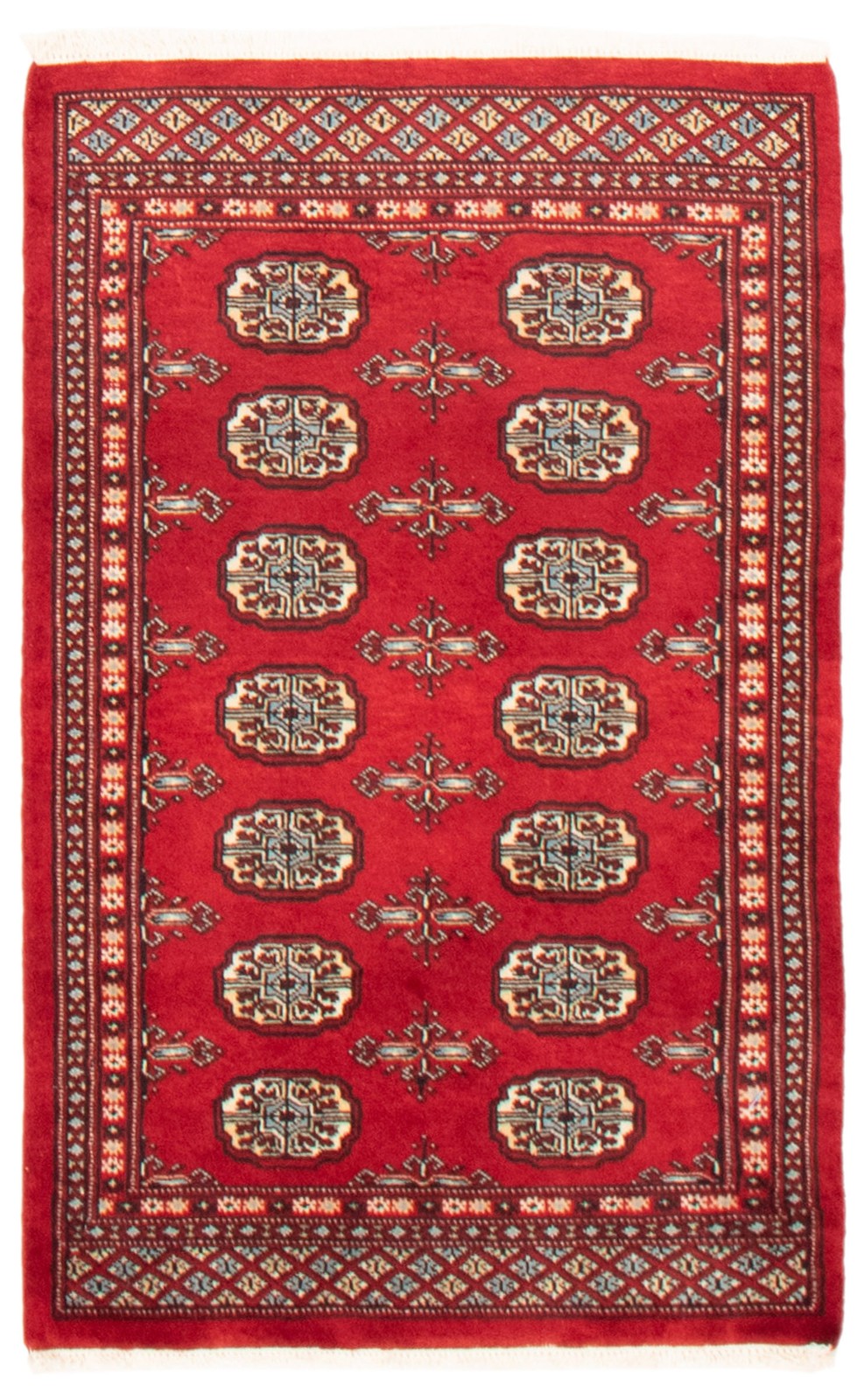 Vintage Hand-Knotted Carpet 2'7" x 4'2" Traditional Oriental Wool Area Rug