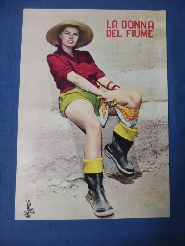 Beautiful goods  (209) old movie pamphlet Woman on the River Sophia Loren 1955 I