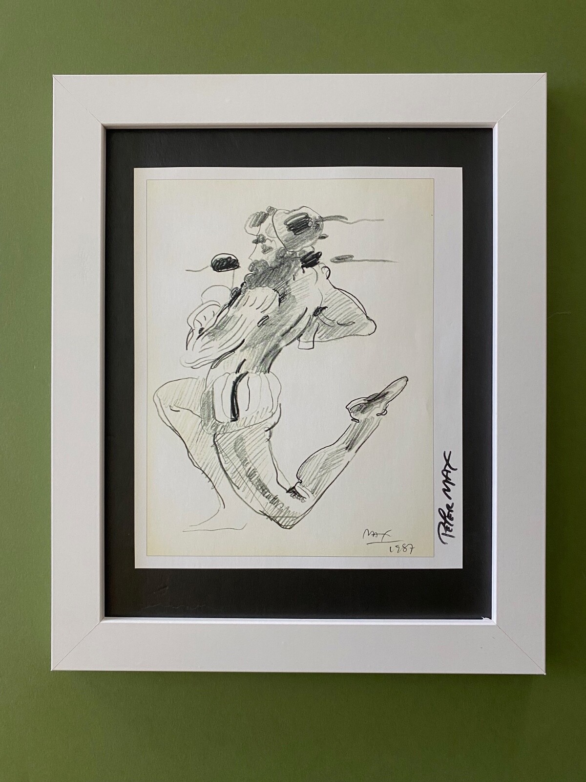 PETER MAX + BEAUTIFUL +  SIGNED PRINT  + NEW FRAME