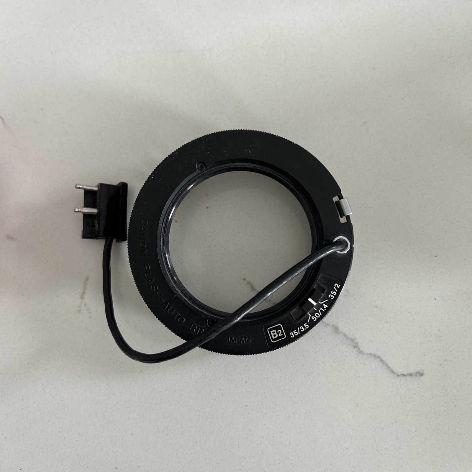 Canon Flash-Auto Ring B2  50/1.4, 35/2, 35/3.5 | Fits 133D Flash