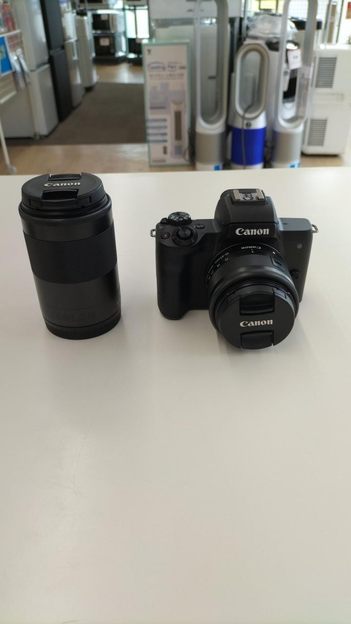 Canon EOS Kiss M Mirrorless Camera Double Zoom Kit Used From Japan