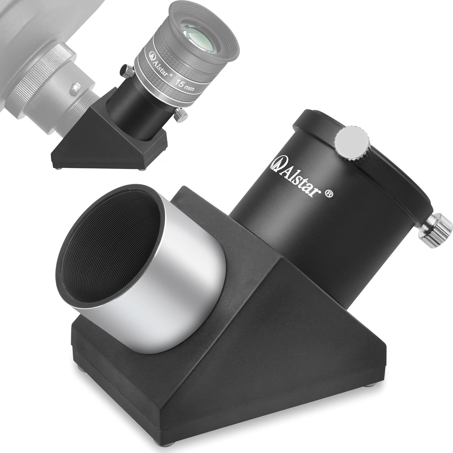 Diagonal Mirror 90 Degree, Telescope Diagonal 1.25 Inches with Fixing Eyepiece T