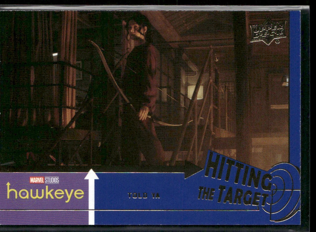 2023 Marvel Hawkeye Hitting the Target Blue Parallel /199 #14 - Hailee Steinfeld