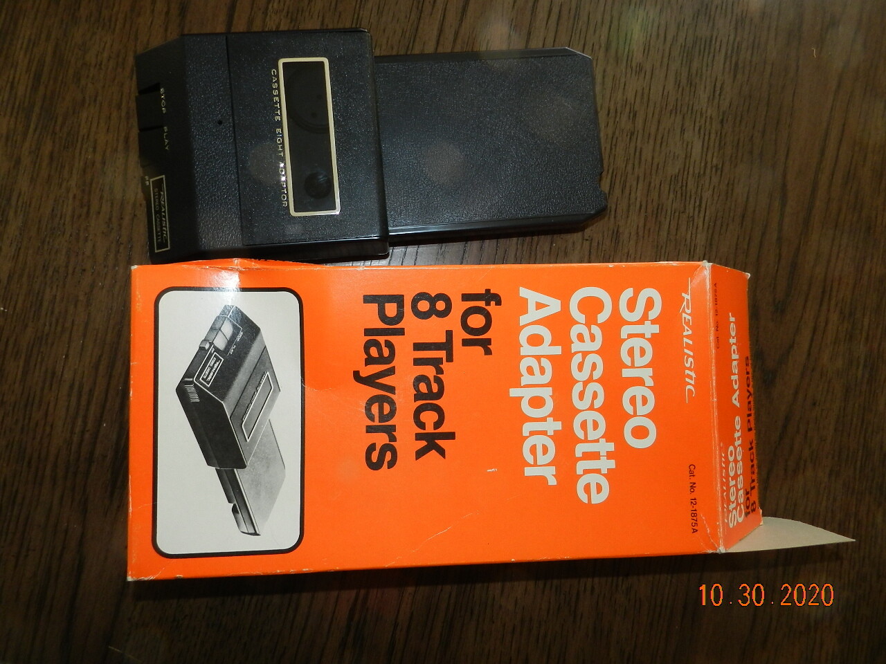 Vintage Realistic Stereo Cassette Adapter for 8 Track Players No. 12-1875A 