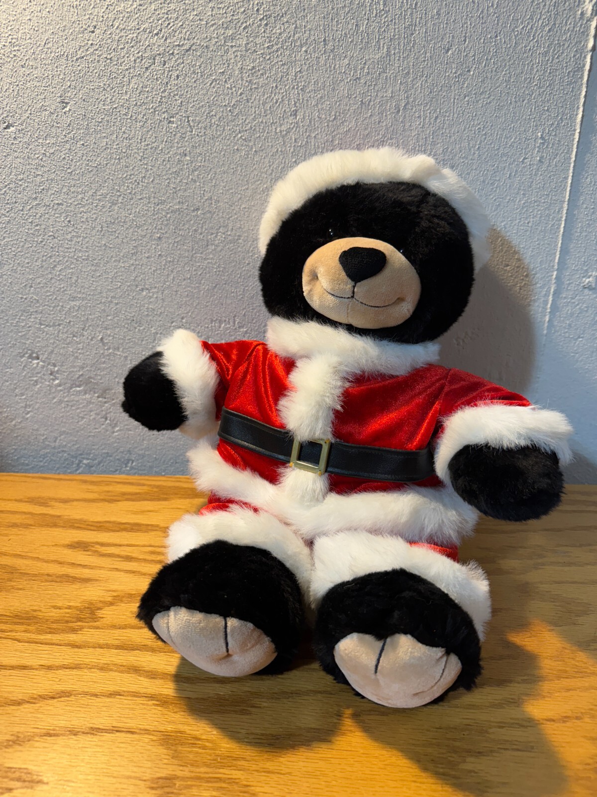 Build A Bear Black Grizzly Bear Plush Retired in Stana Outfit