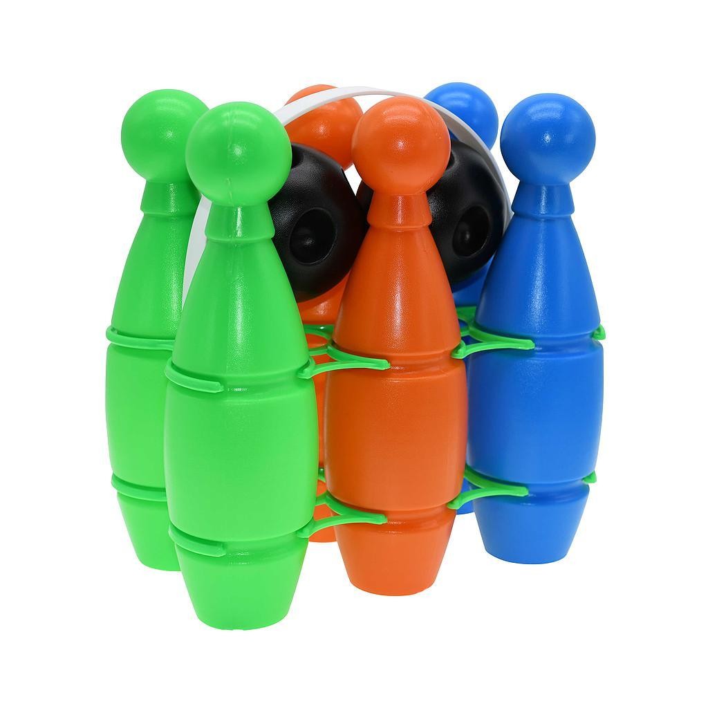 Multi-colour Plastic Bowling Set Multi Multi
