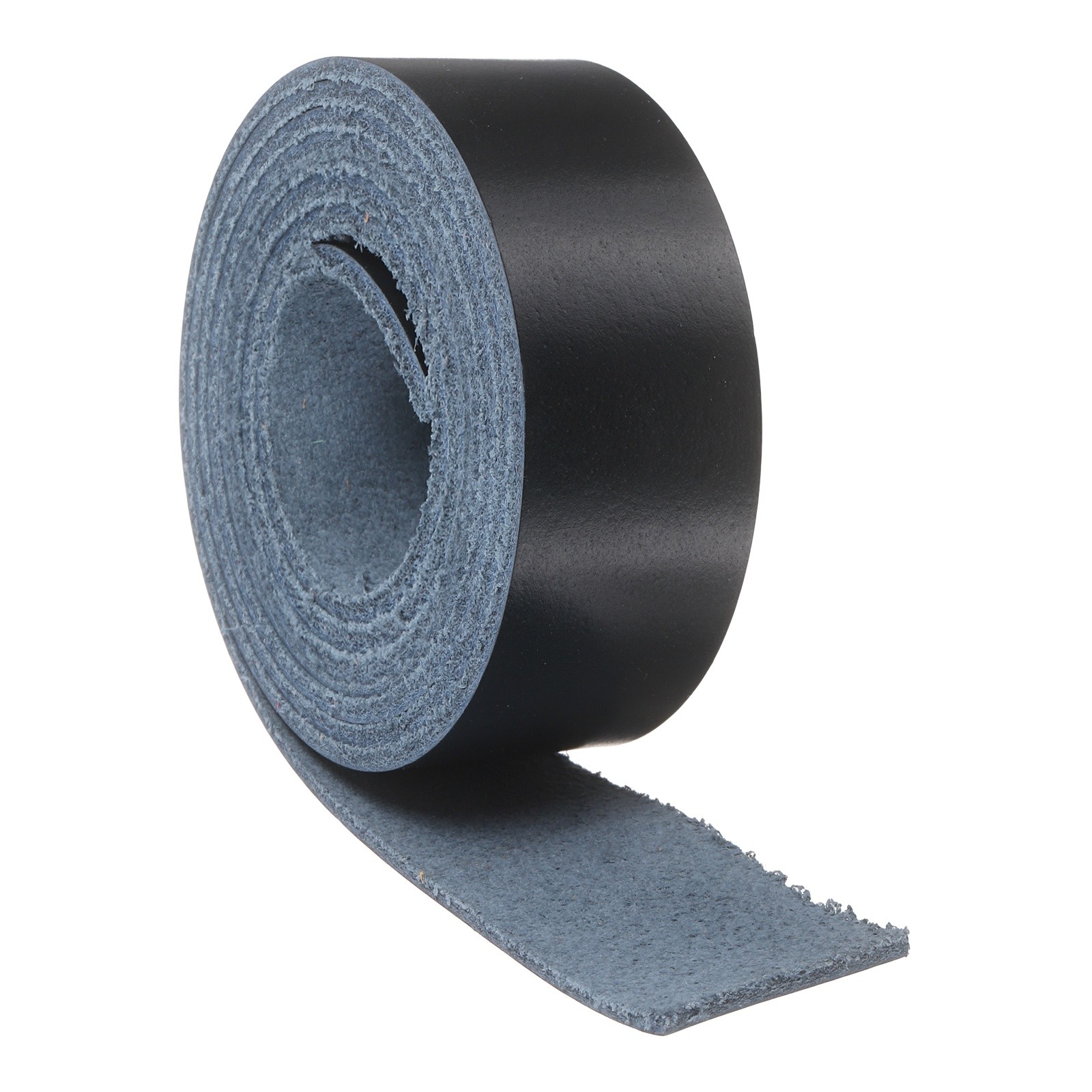 Full Grain Leather Strap, 0.8 Inches Wide x 16 Inches Long,Navy Blue