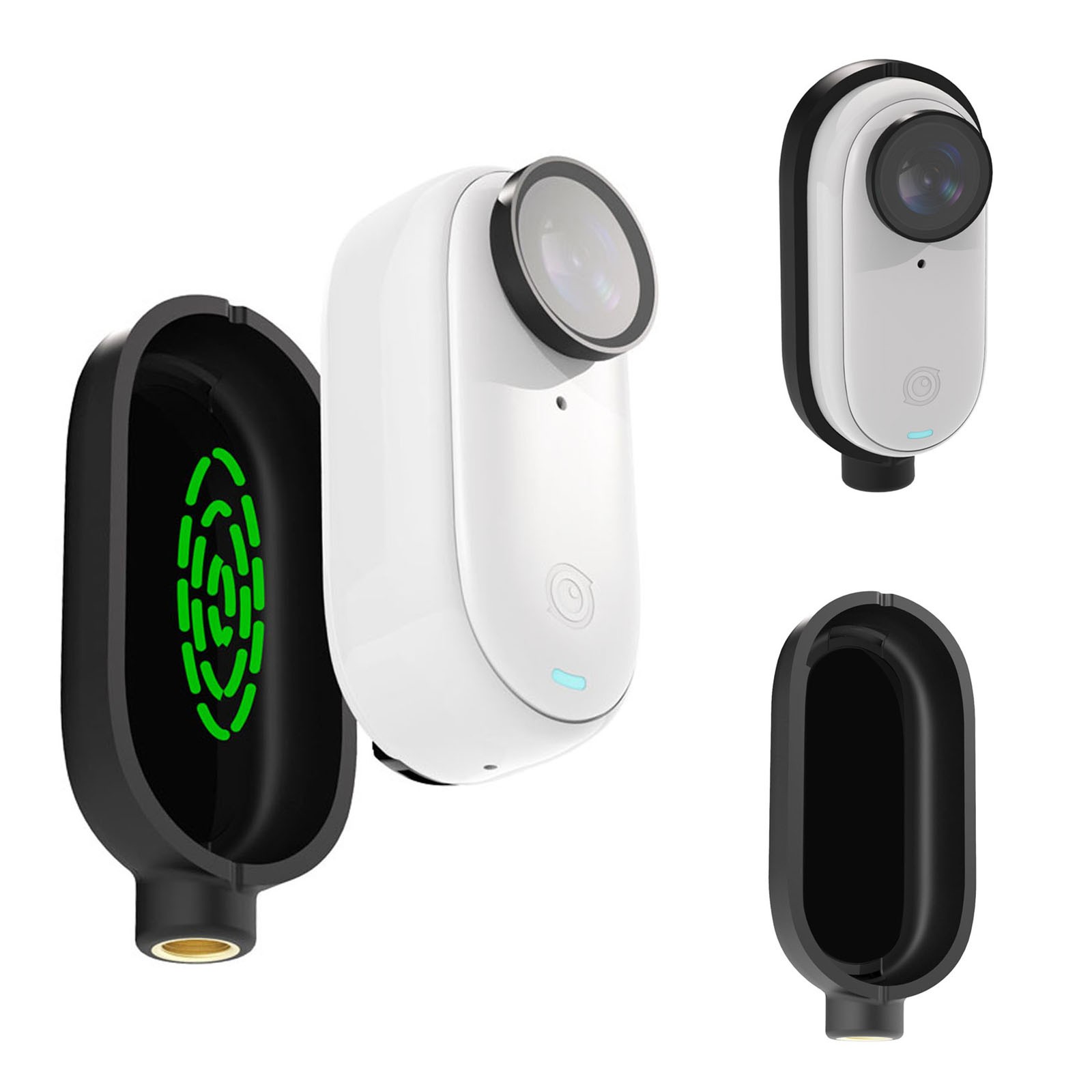 1/4" Screw Hole Magnetic Protective Mount Frame Case Cover for Insta360 Go 3 3S