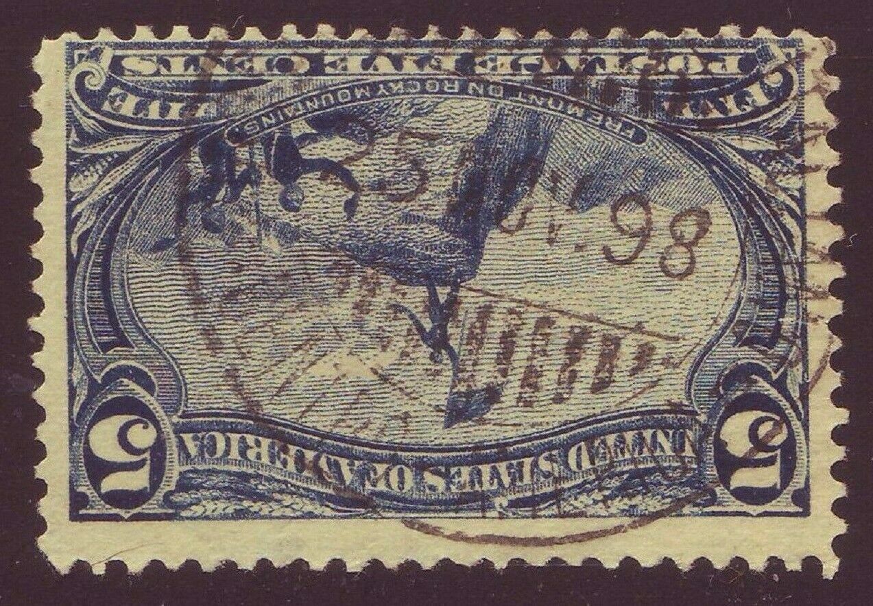 288 TRANS-MISSISSIPPI w ITALY Cancel - SPANISH AMERICAN WAR Era - 25 NOV. 1898