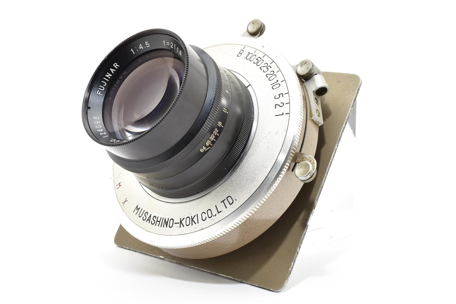 [Almost MINT] Fuji Fujinar 21cm 210mm f/4.5 Lens Shanel-5A Shutter From Japan