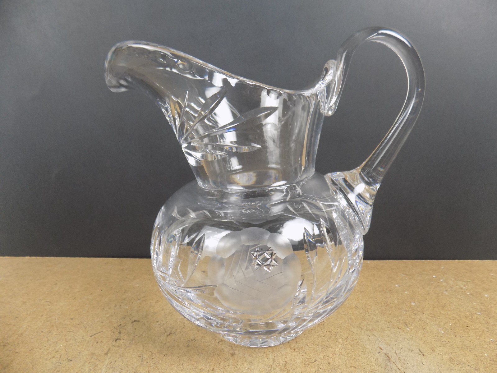 Crystal Clear Industries Cut Flower Rose Pitcher #2704 Poland   