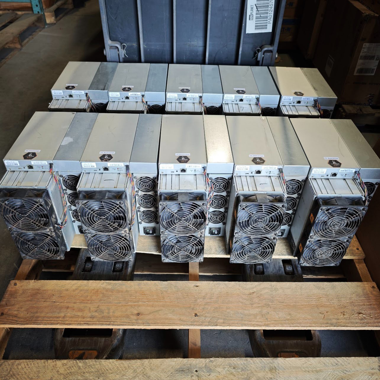 LOT of 10pcs Bitmain Antminer S21 188Th BTC Miner w/ Custom FW work on 150-240TH