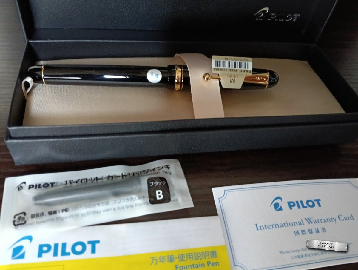 Pilot Fountain Pen Custom 74 Black Medium Nib FKKN-12SR-BM