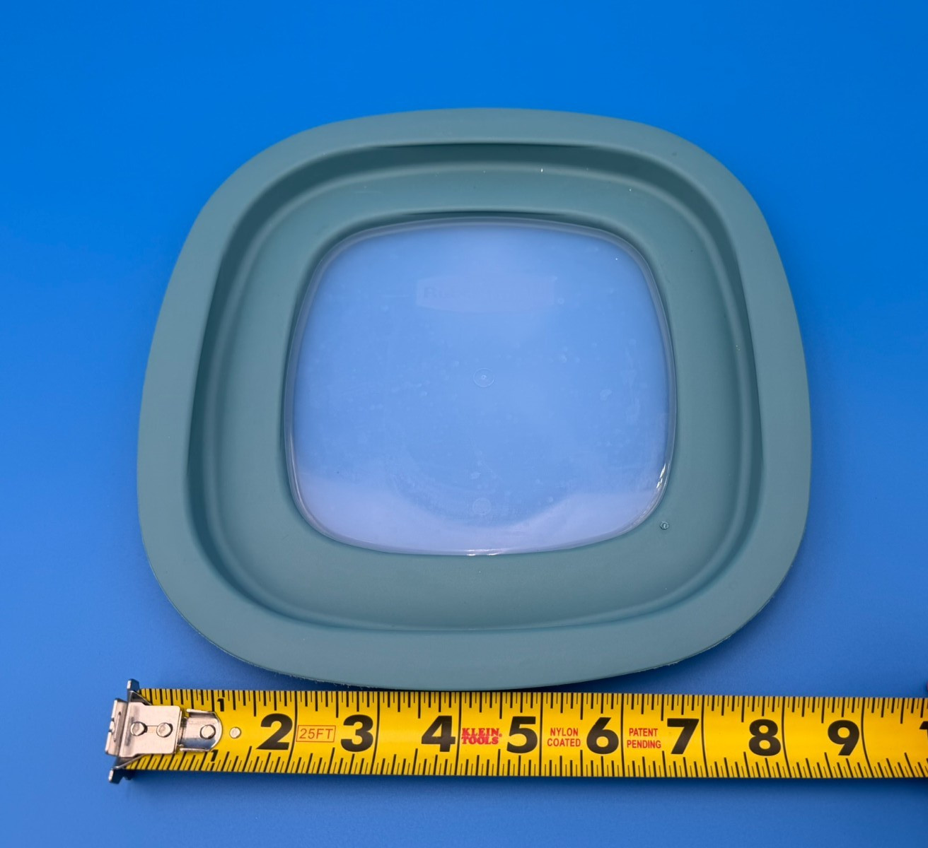 Rubbermaid Premier Replacement lid ONLY 10M5M6 Clear window Teal Blue