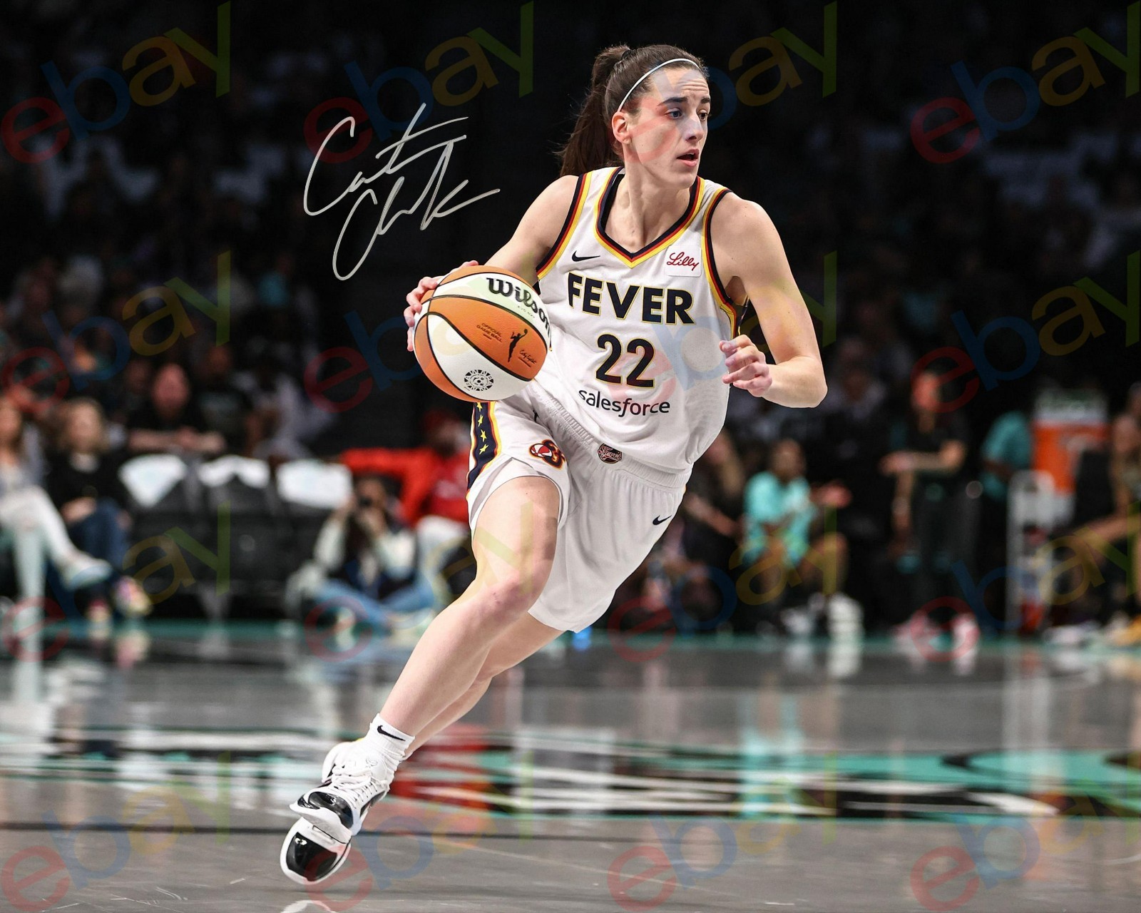 Caitlin Clark - REPRINT auto signed 8x10 Photo Former Iowa Hawkeye Indiana Fever