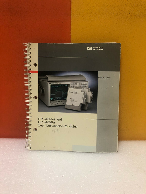 HP 54655-90901 54655A & 54656A Test Automation Modules User's Guide