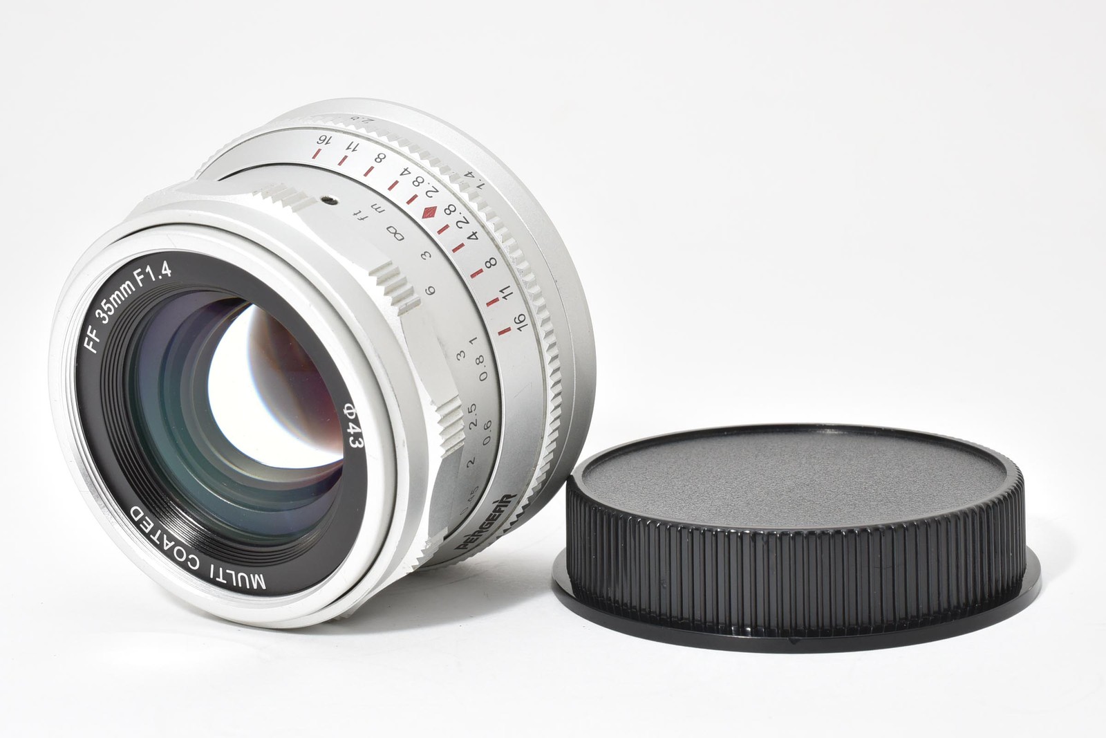 [MINT] 7Artisans 35mm f/1.4 Lens L Mount Silver MF Multi Coated From JAPAN