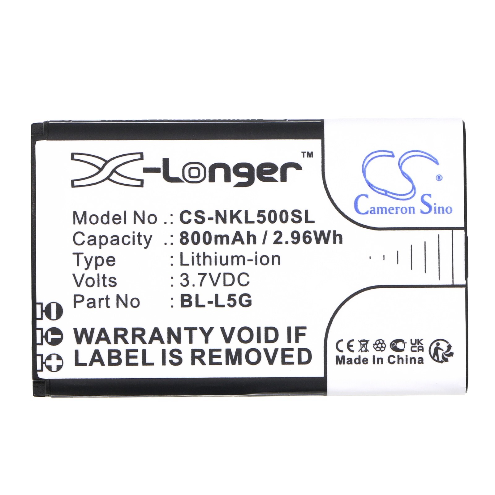 BATTERIE 800mAh Type BL-L5G For Nokia 105 4G (2021)