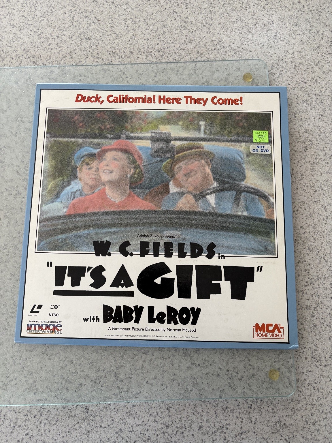 It's A Gift LaserDisc 1934 Classic Comedy W.C. Fields MCA Home Video NTSC