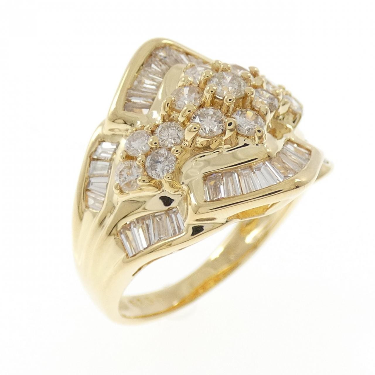 Authentic K18YG Diamond Ring 1.50CT #260-008-114-0572